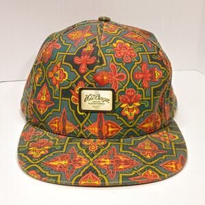10.Deep Mens OSFA Floral Geometric Tapestry Strapback Hat Streetwear Adjustabe